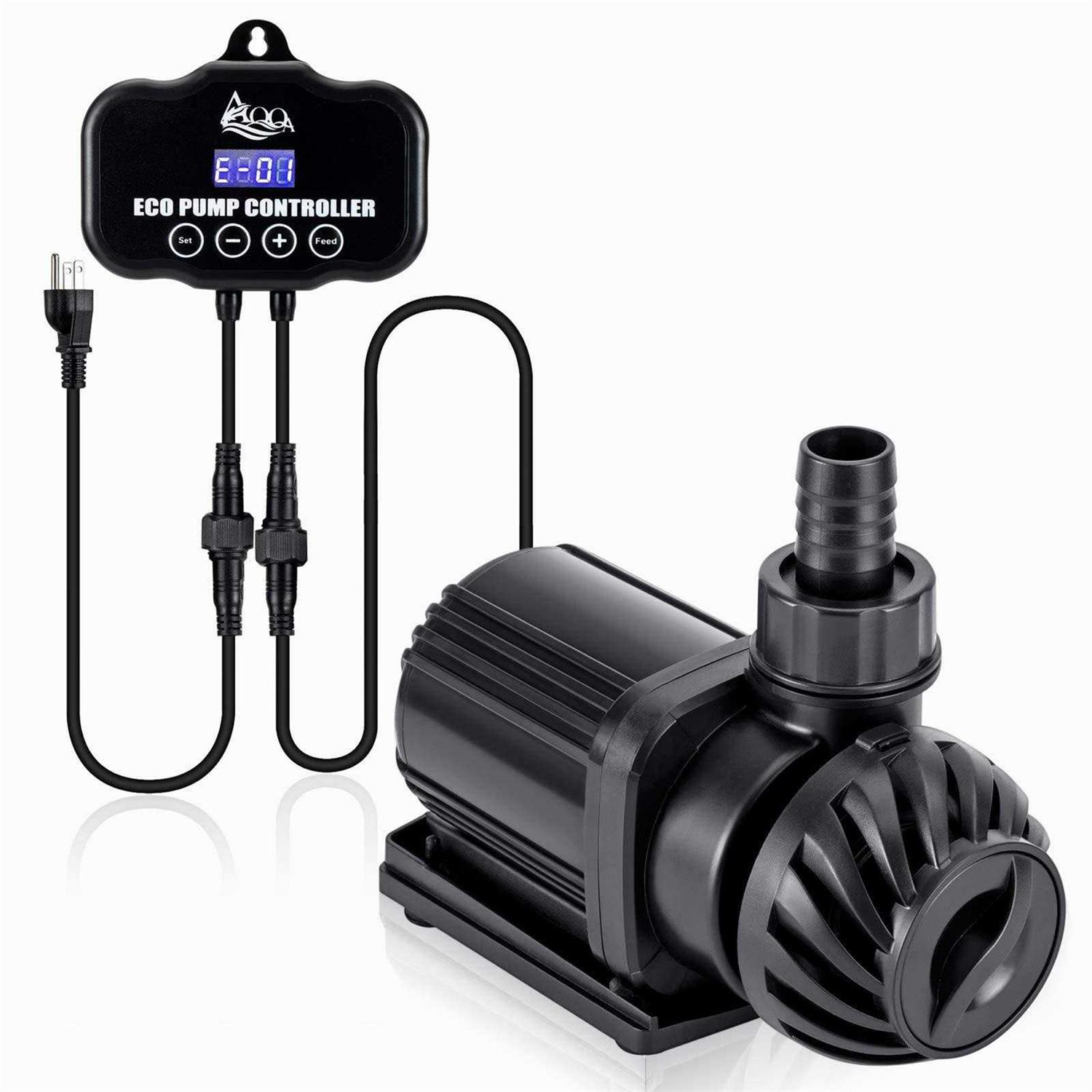 AQQA 800-3200GPH Controllable Water Pump,Circulation Make Wave/Feed Mode/20 Options Flow Adjustable Multifunction Submersible or External Powerful - Pet Supplies online store