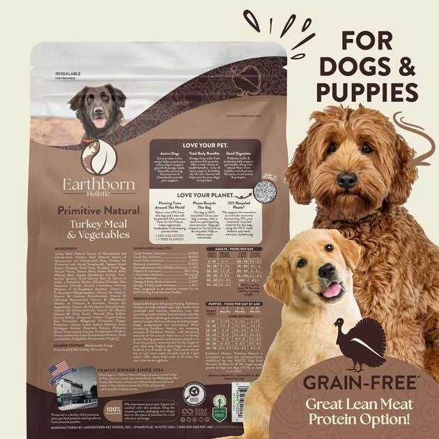 Earthborn Holistic Primitive Natural Grain Free Dry Dog Food - Pet Supplies online store