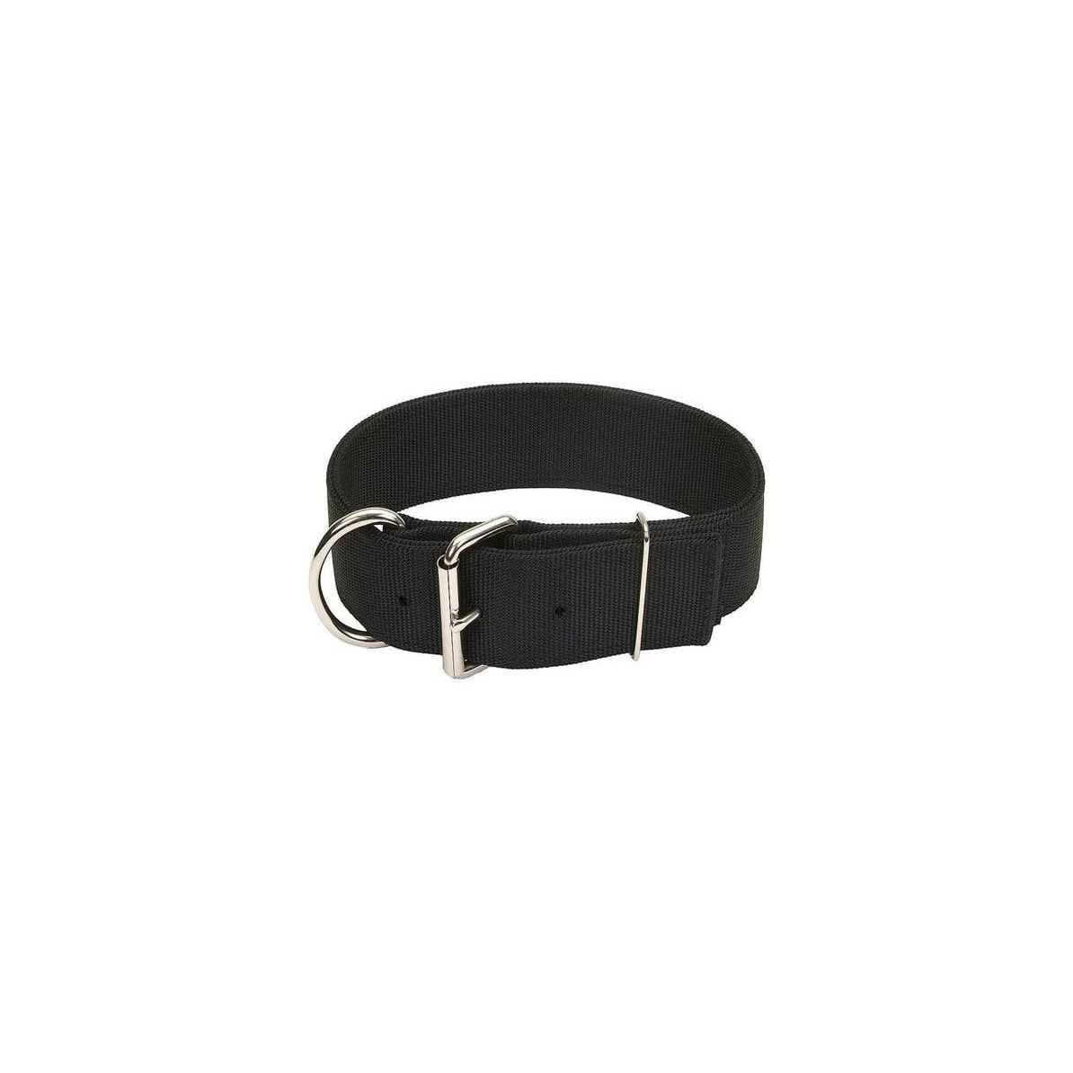 Coastal Pet Macho Dog Double-Ply Nylon Collar with Roller Buckle 1.75 Wide Black - Pet Supplies online store