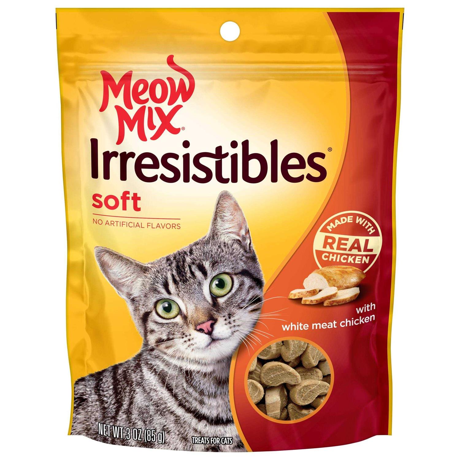 Meow Mix Irresistibles Cat Treats Soft - Pet Supplies online store