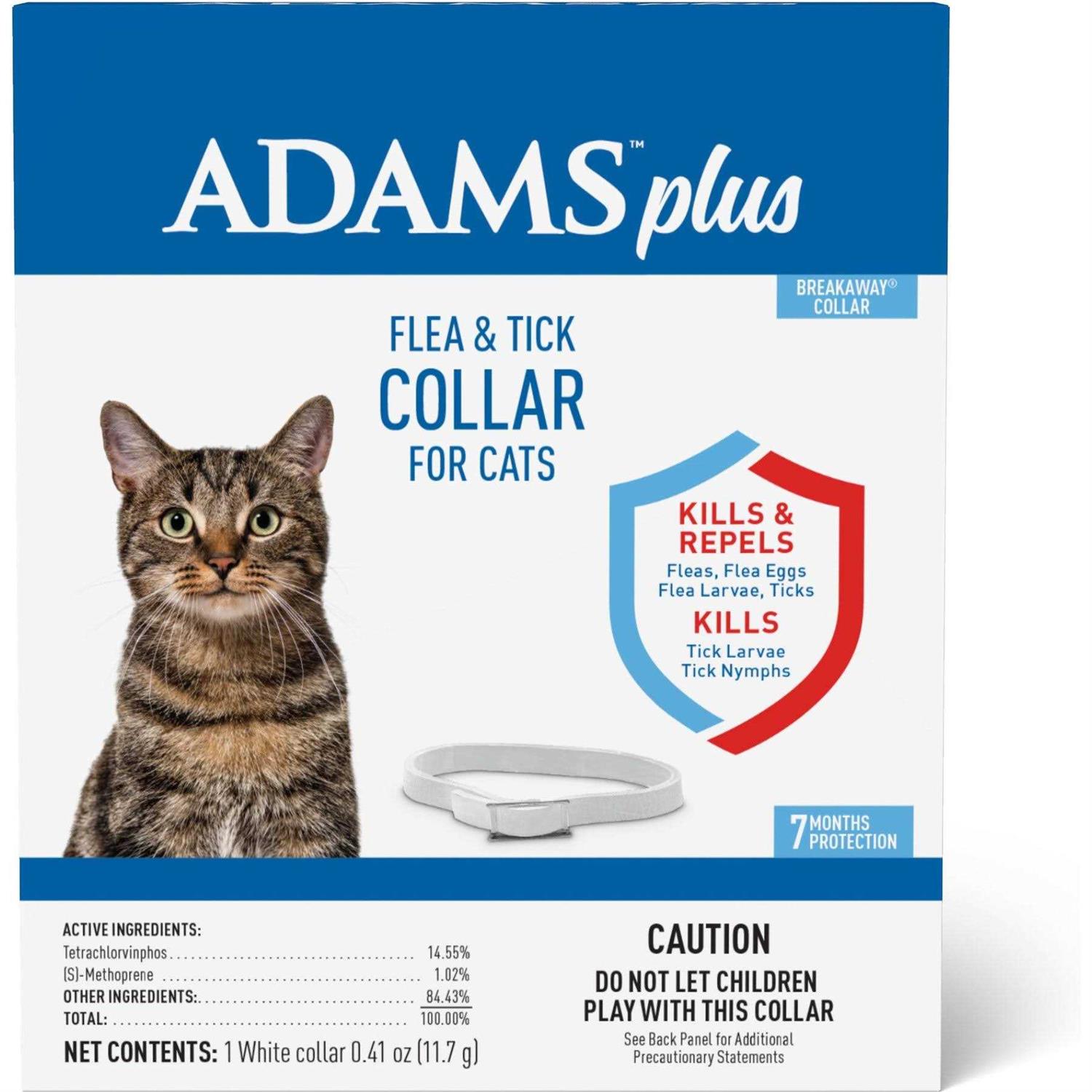 Adams Plus Flea Tick Collar for Cats - Pet Supplies online store