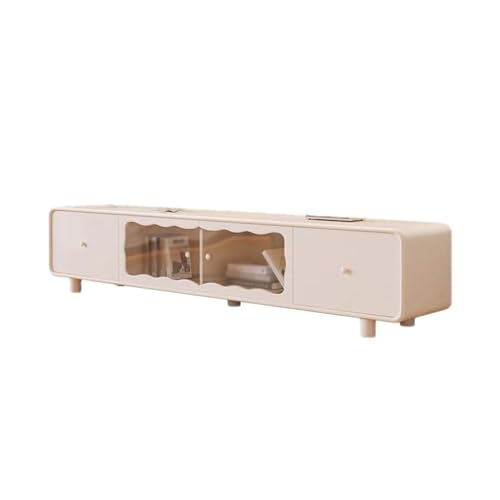Tv Stand Tv Table Stand TV Cabinet Cream Style Home Living Room Entertainment Center Audio-visual Cabinet with 4 Drawers Storage Cabinet Tv Stands for Living Room(200 * 35 * 40cm)
