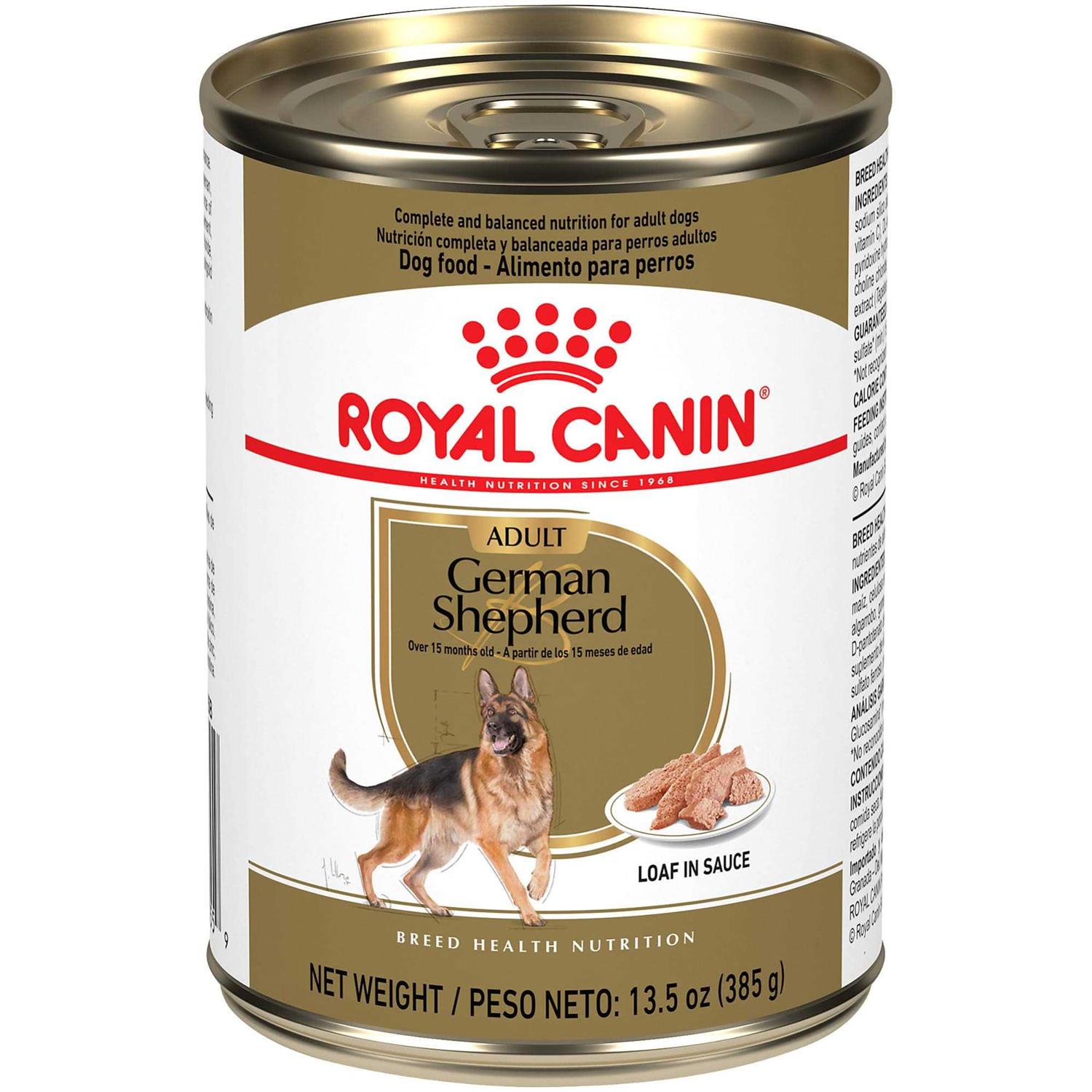 Royal Canin Breed Health Nutrition German Shepherd Adult Loaf in Sauce Canned Dog Food - Pet Supplies online store