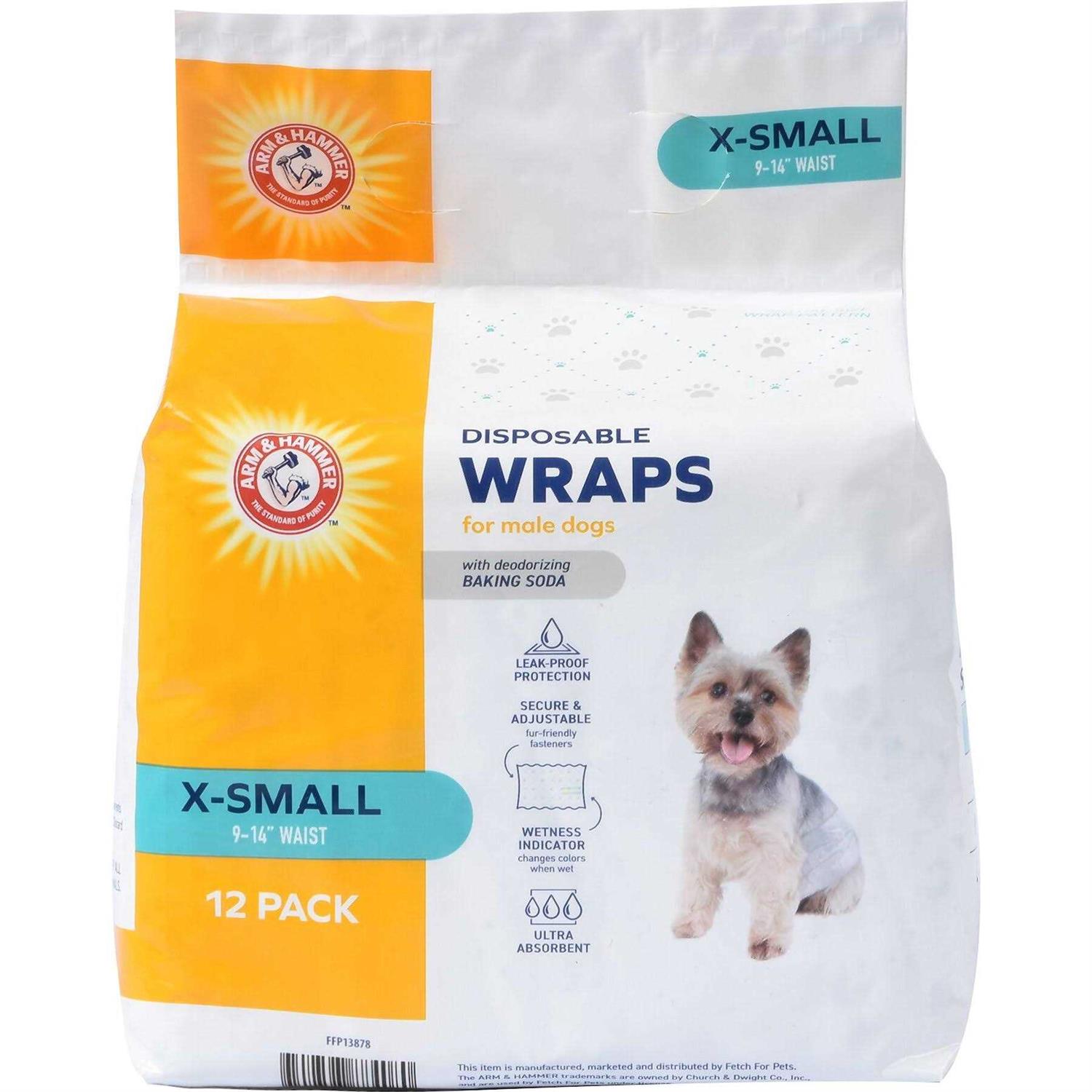Arm & Hammer for Pets Male Dog Wraps 12 - Pet Supplies online store