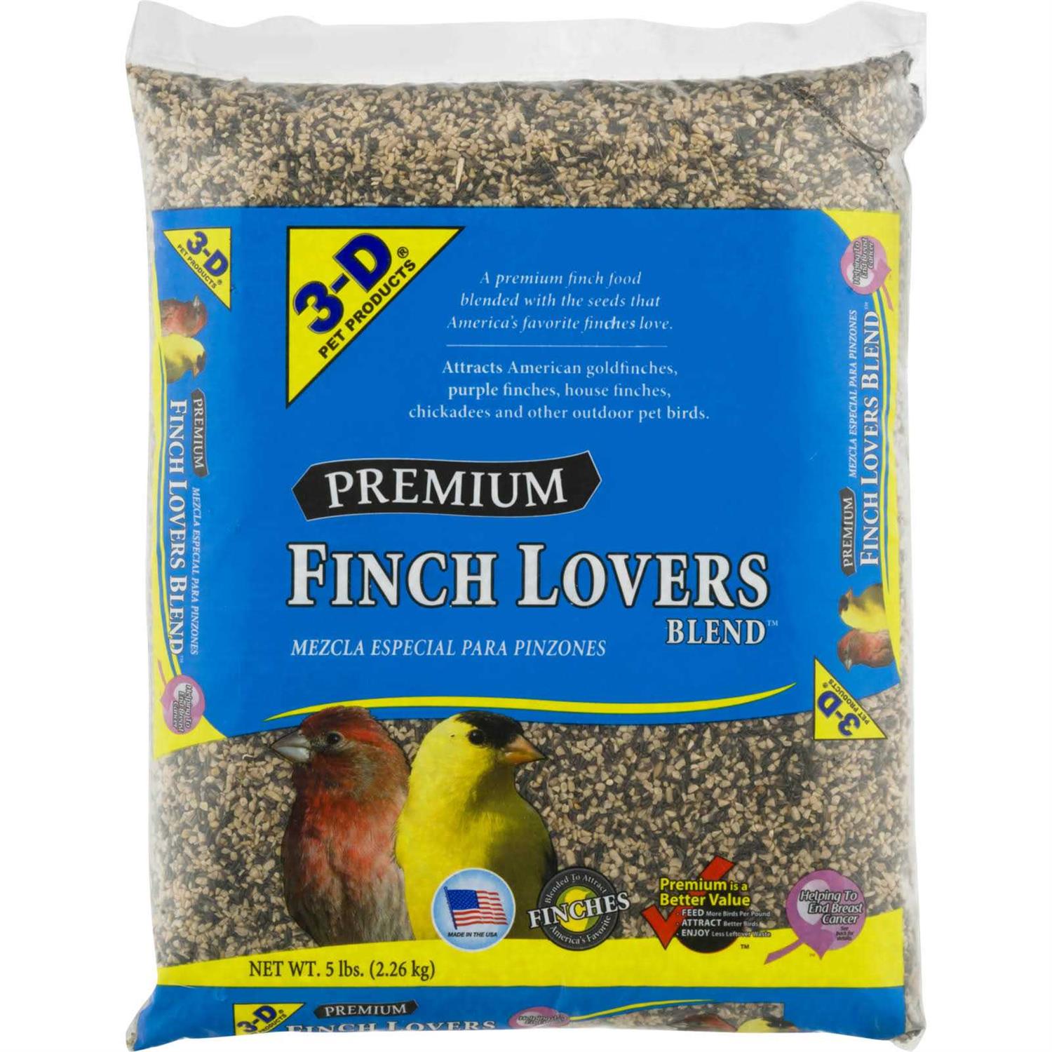3-d Pet Products Premium Finch Lovers Blend Bird Seed - Pet Supplies online store