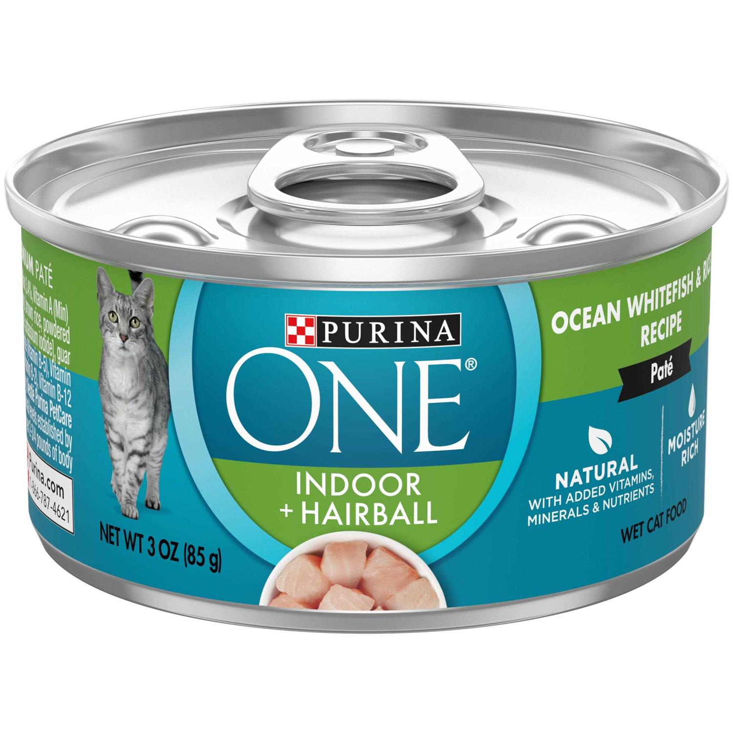 Purina ONE Indoor Advantage High Protein Ocean Whitefish & Rice Wet Cat Food - Pet Supplies online store