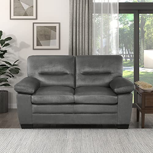 Lexicon Eyre Living Room Loveseat, Gray