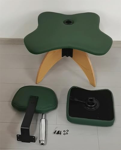 Kneeling Chair Meditation Chair with Back Support, Cross Legged Office Chair Wood Leg, Ergonomic Rocking Kneeling Chair Cross Stool for Yoga Computer Workers