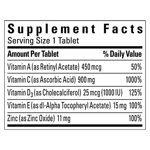 Nature Made Super C with Vitamin D3 and Zinc, 200 Tablets