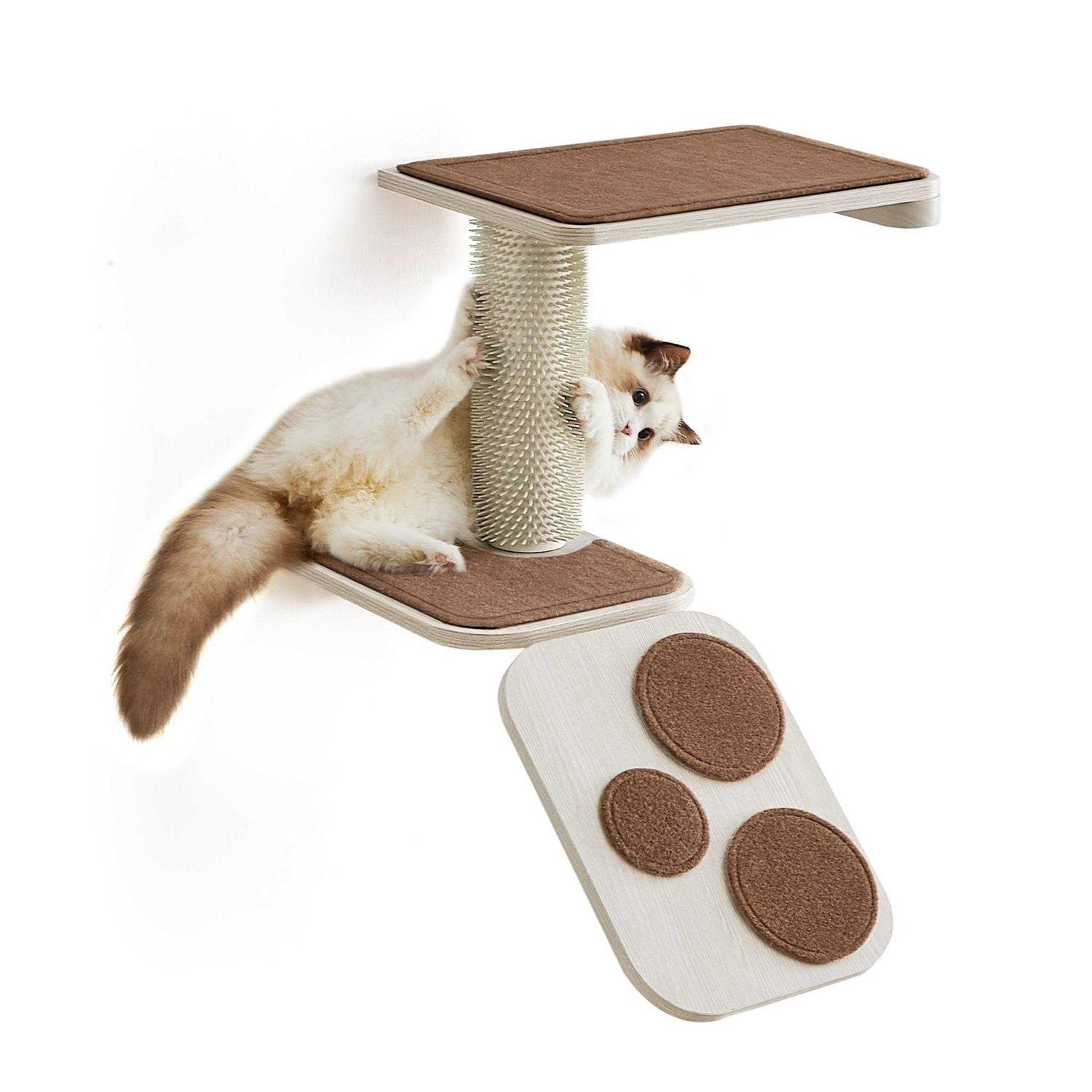 Feandrea Clickat Collection No.004 Cat Stairs Wall-Mounted Cat Ladder with Shelves - Pet Supplies online store