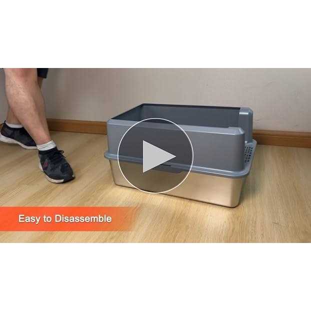 Suitfeel Enclosed Stainless Steel Litter Box XL Metal Litter Box with High Side - Pet Supplies online store