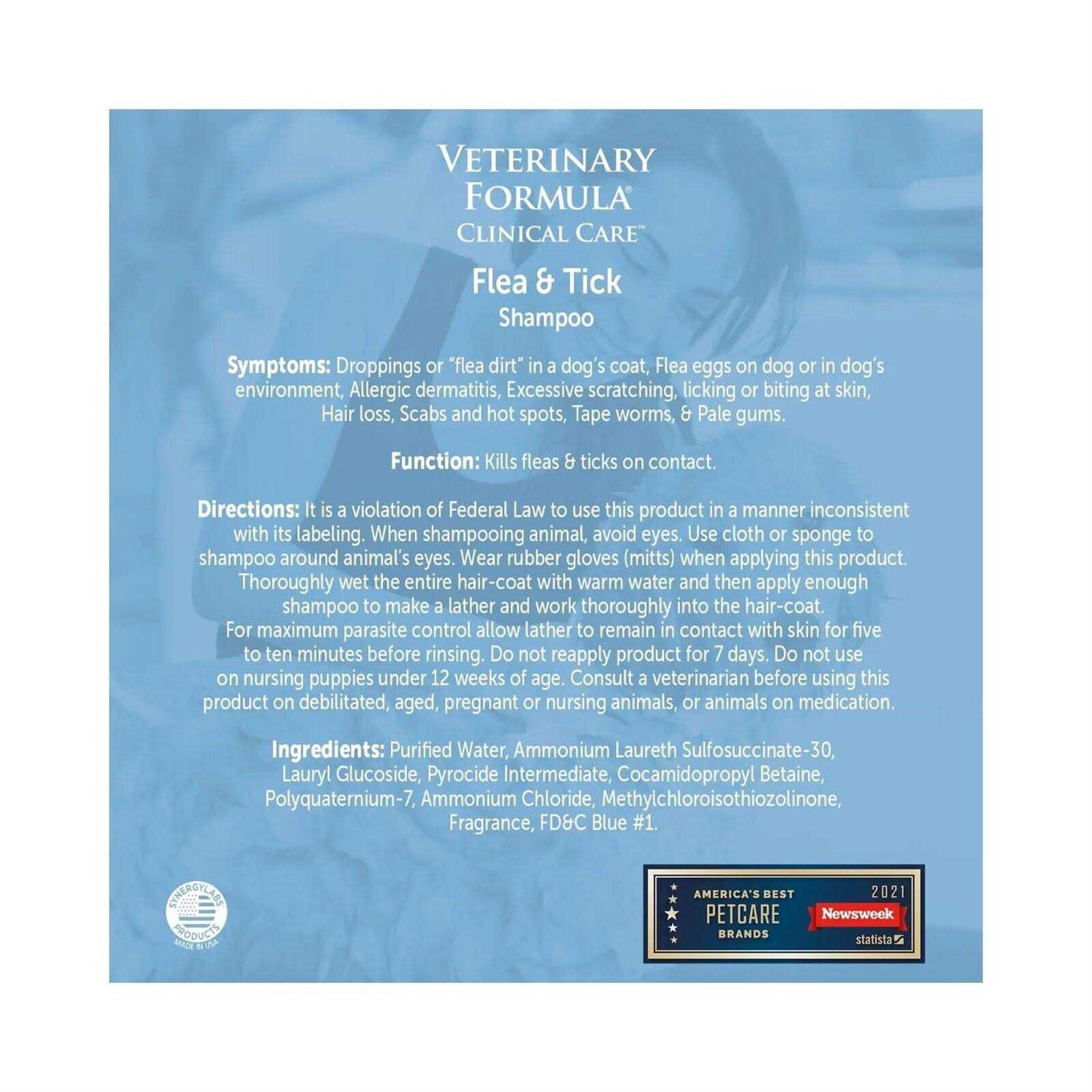 Veterinary Formula Clinical Care Flea and Tick Shampoo - Pet Supplies online store