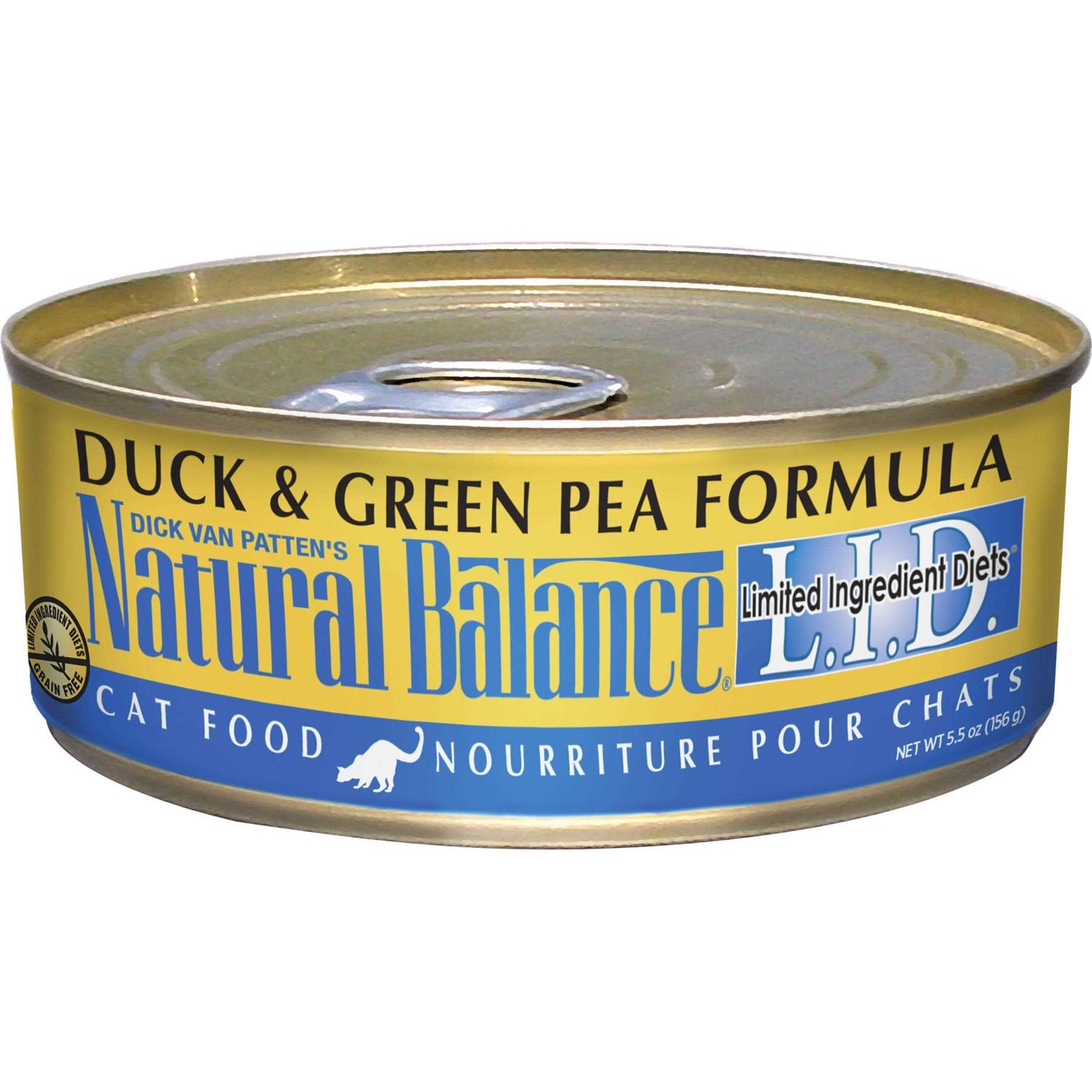 Natural Balance Limited Ingredient Diets Duck & Green Pea Formula Cat Food - Pet Supplies online store