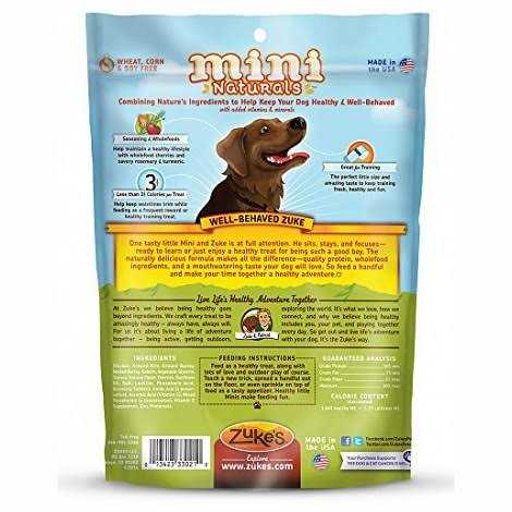 Zuke's Chicken Mini Naturals Dog Treats - Pet Supplies online store
