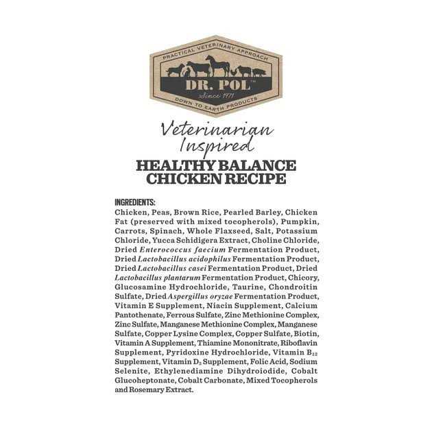 Dr. Pol Healthy Balance Chicken Recipe Dry Dog Food - Pet Supplies online store