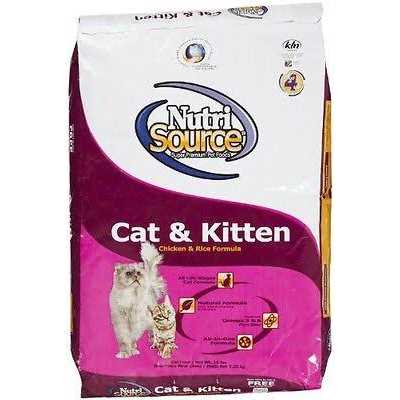 NutriSource Cat Kitten Dry Food, Chicken Rice - Pet Supplies online store