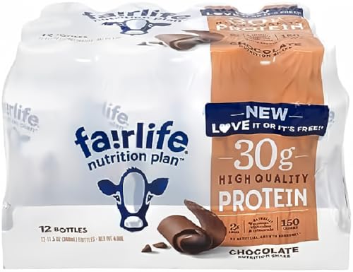 Fairlife Nutrition Plan High Protein Chocolate 30g Shake, Gelatin Free, 11.5fl.oz, 12 Pack