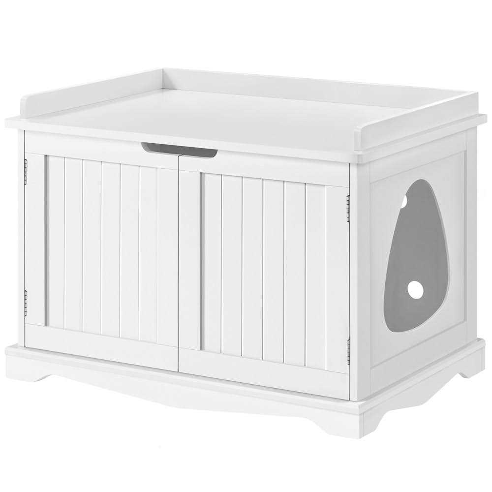 Yaheetech Cat Litter Box Enclosure Wooden Storage Side Table - Pet Supplies online store