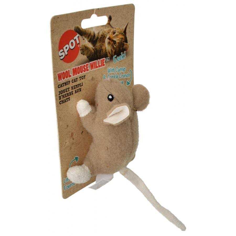 Ethical Pet Wool Mouse Willie with Catnip Cat Toy - Pet Supplies online store