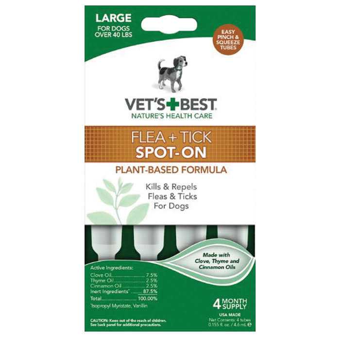 Vet's Best Flea and Tick Spot-On - Pet Supplies online store