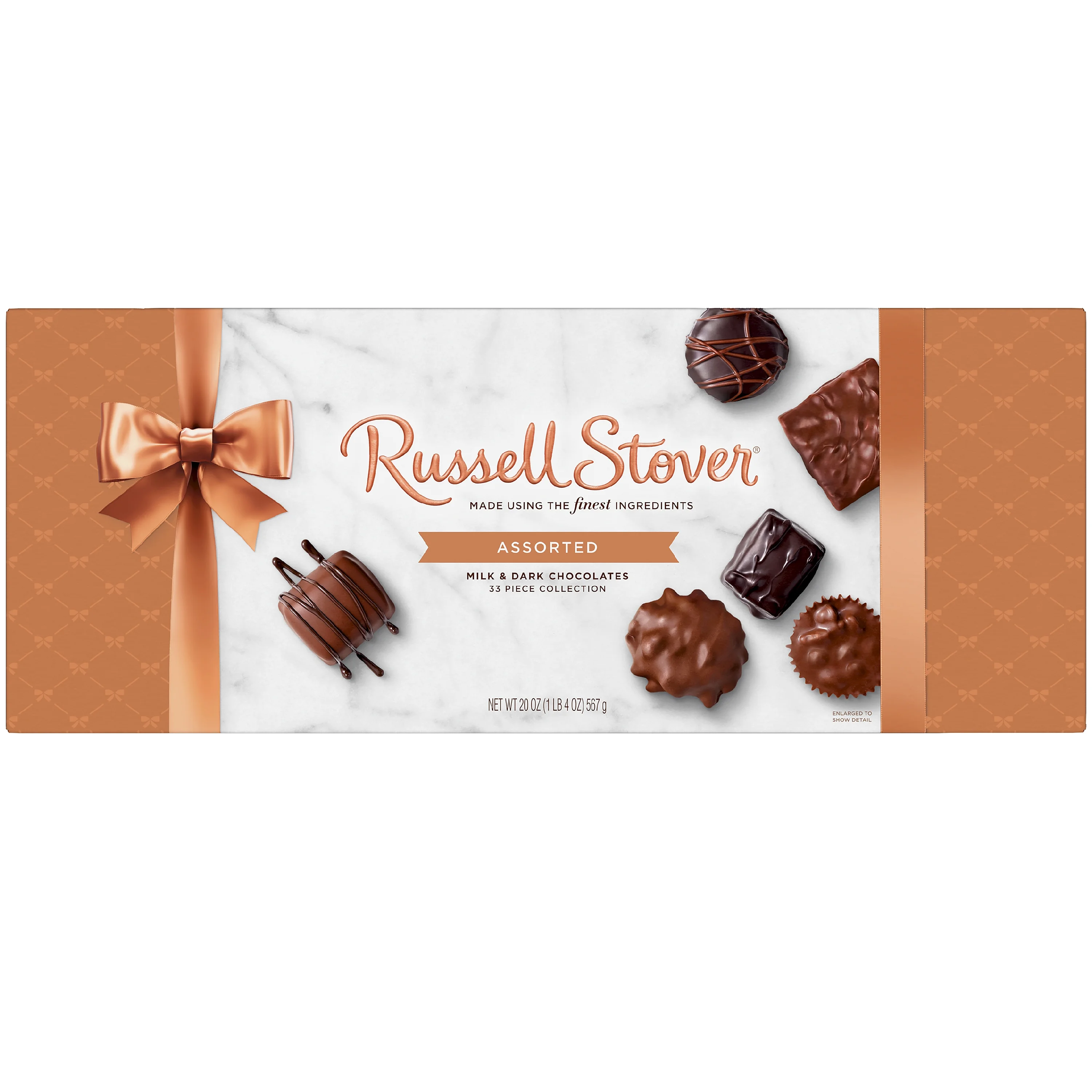 RUSSELL STOVER WOW Assorted Milk & Dark Chocolate Gift Box, 20 oz. (≈ 33 Pieces)