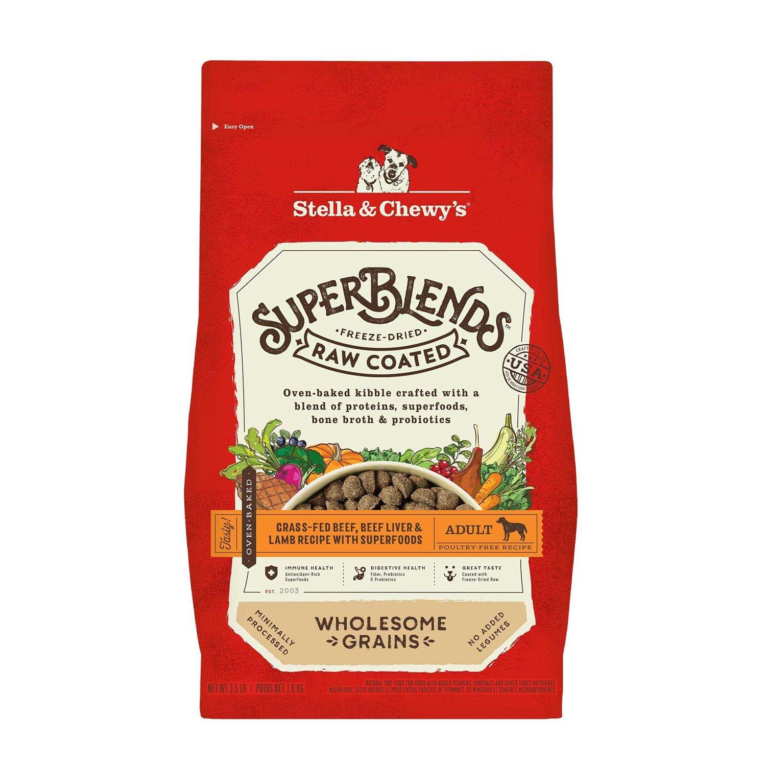 Stella & Chewy's SuperBlends Raw Wholesome Grains Grass-Fed Beef - Pet Supplies online store