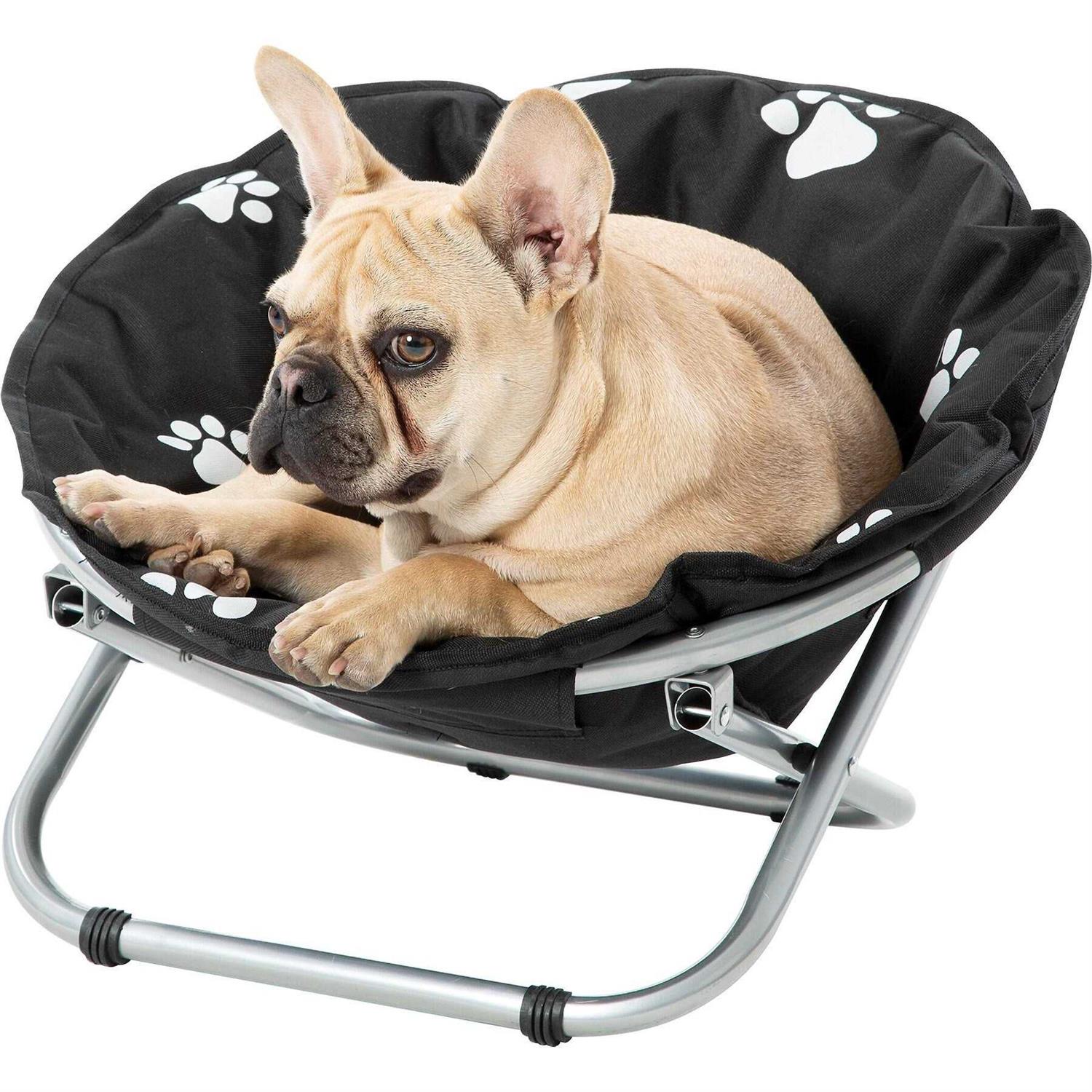 Etna Folding Pet Cot Chair Portable Round Fold Out Elevated Cat Bed - Pet Supplies online store