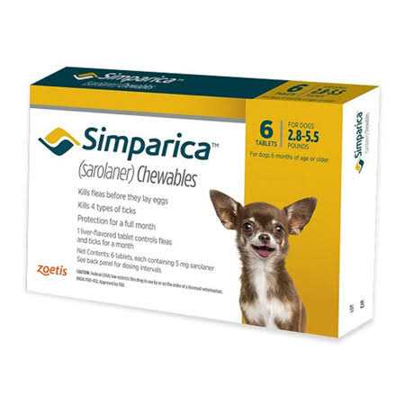 Simparica Chewable Tablets for Dogs - Pet Supplies online store