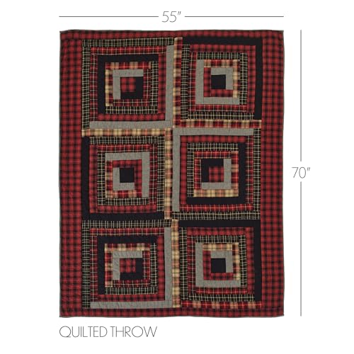 VHC Brands Rustic & Lodge Cumberland Bedding Accessory, Queen Skirt 60x80x16, Chili Pepper Red