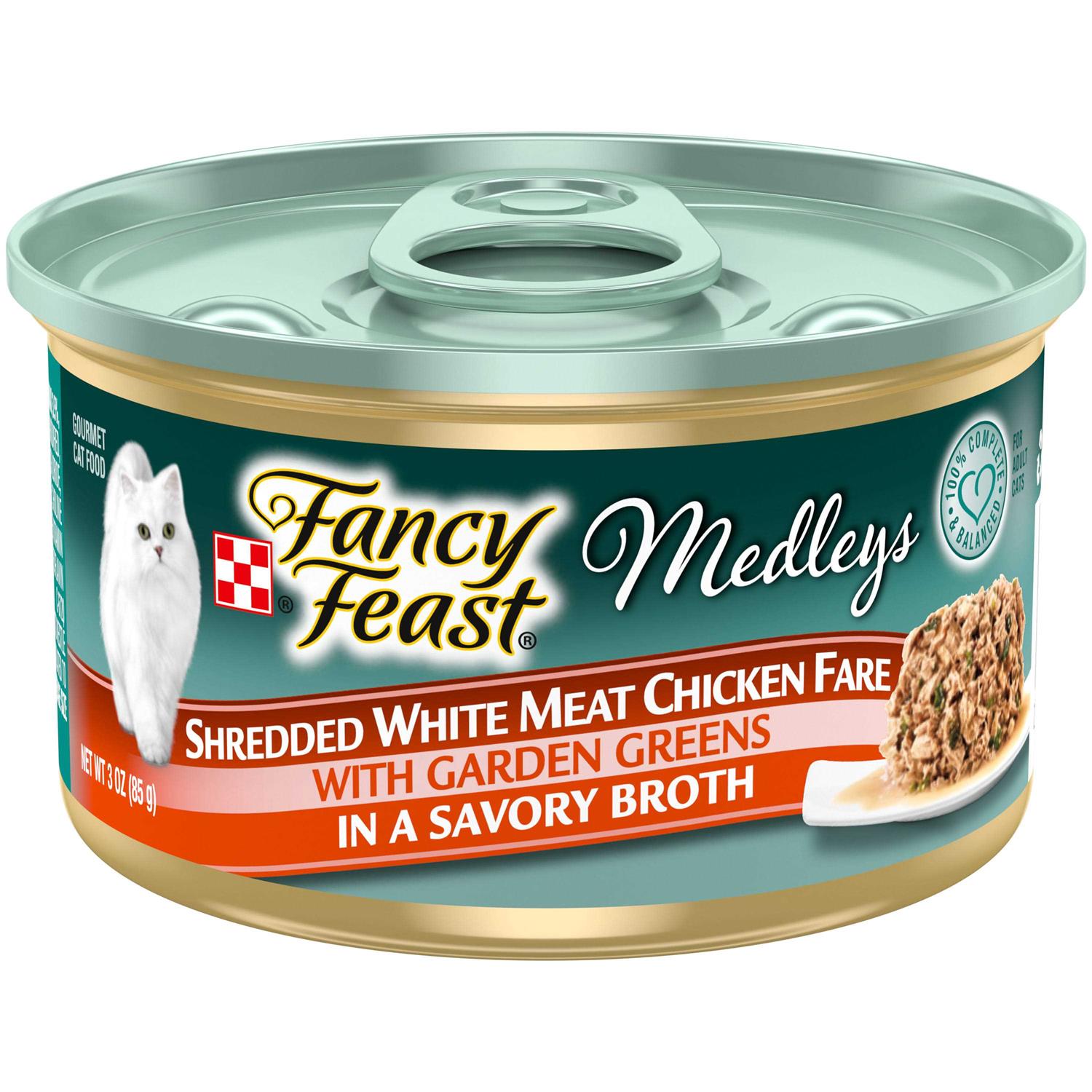Fancy Feast Medleys Shredded White Meat Chicken Fare Wet Cat Food - Pet Supplies online store
