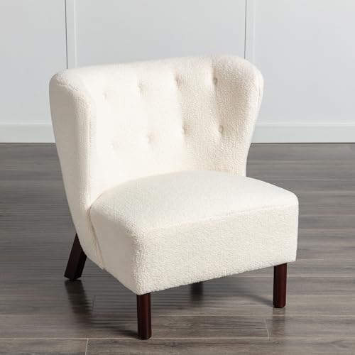 Flieks Modern Artistic Color Design Adjustable Recliner Chair PU Leather for Living Room Bedroom Home Theater, Burnt Orange