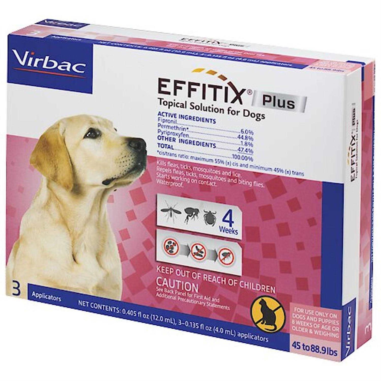 Effitix Plus for Dogs 45-88.9 lbs - Pet Supplies online store