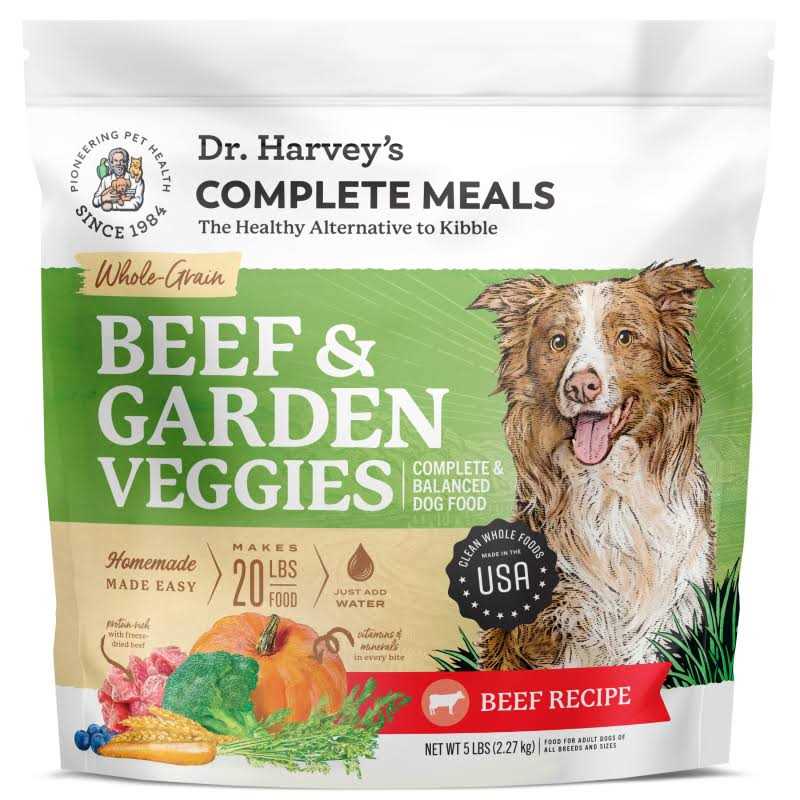 Dr. Harvey's Whole Grain Beef & Garden Veggies Dehydrated Dog Food - Pet Supplies online store