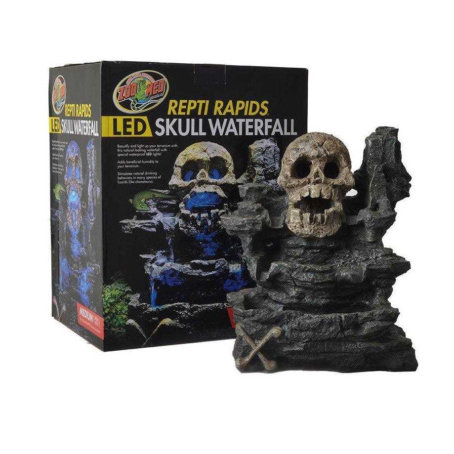 Zoo Med Repti Rapids LED Skull Waterfall - Pet Supplies online store