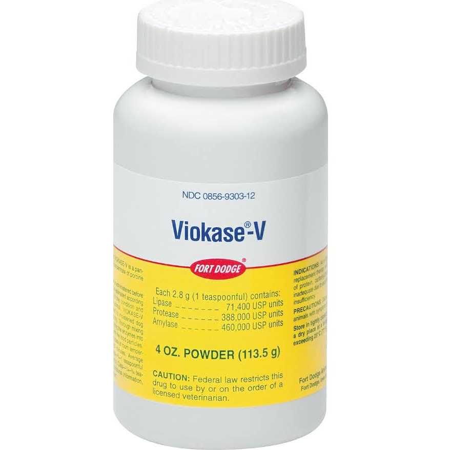 Viokase-V Powder for Dogs & Cats - Pet Supplies online store