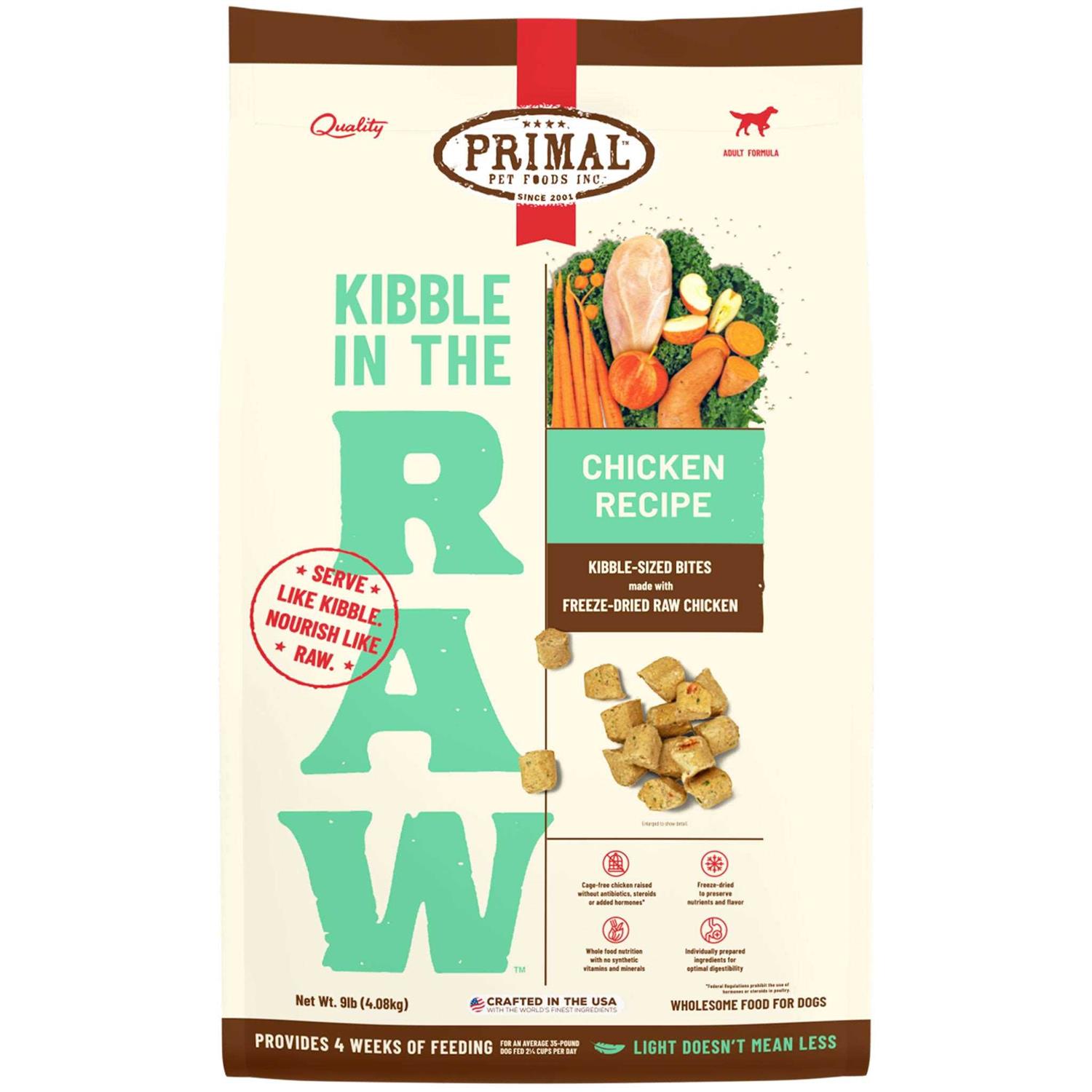 Primal Kibble in The Raw Chicken Dog Food - Pet Supplies online store