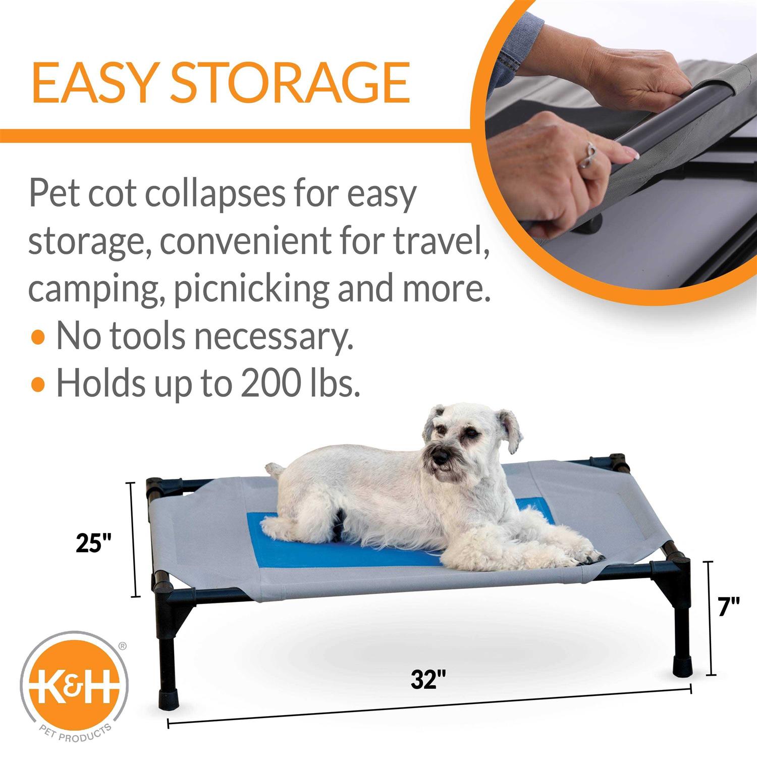 K H Pet Products Coolin' Pet Cot - Pet Supplies online store