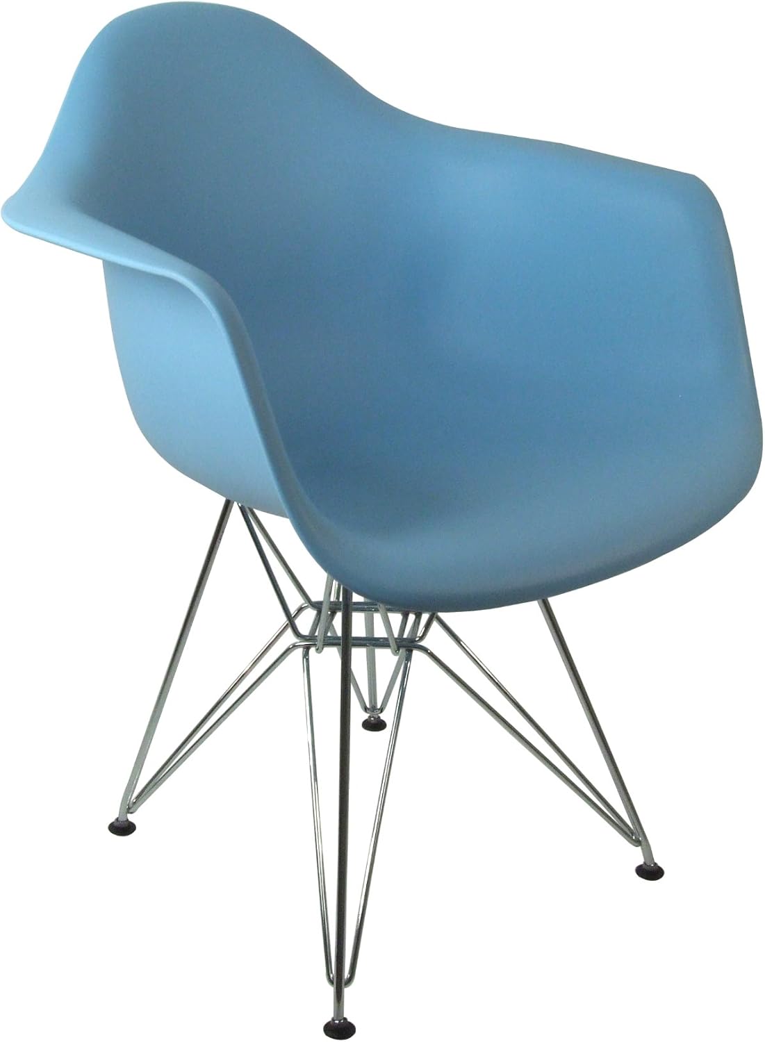 Mid-Century-Inspired Eiffel Dining Arm Chair, Blue