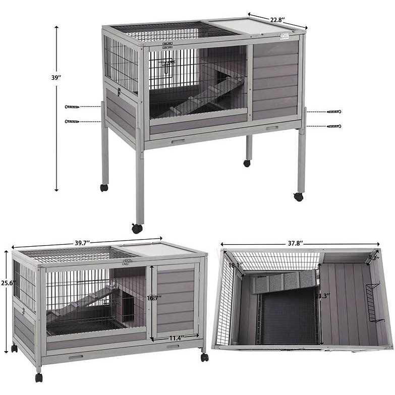 Aivituvin Rabbit Hutch Indoor Bunny Cage - Pet Supplies online store