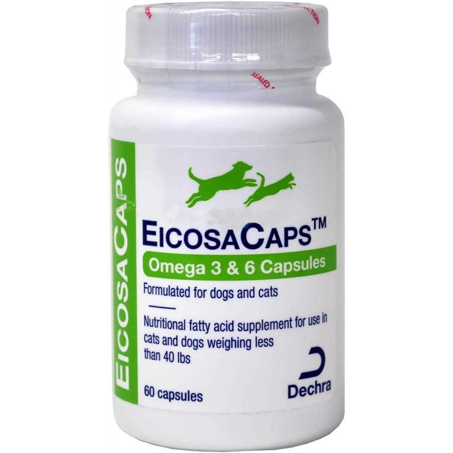 Dechra EicosaCaps Omega 3 & 6 Capsules Dogs 40 60 - Pet Supplies online store