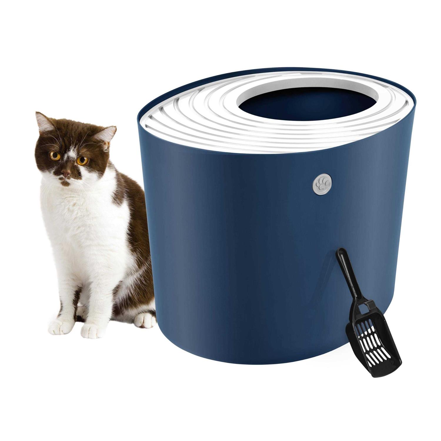 IRIS USA Top Entry Cat Litter Box with Scoop - Pet Supplies online store