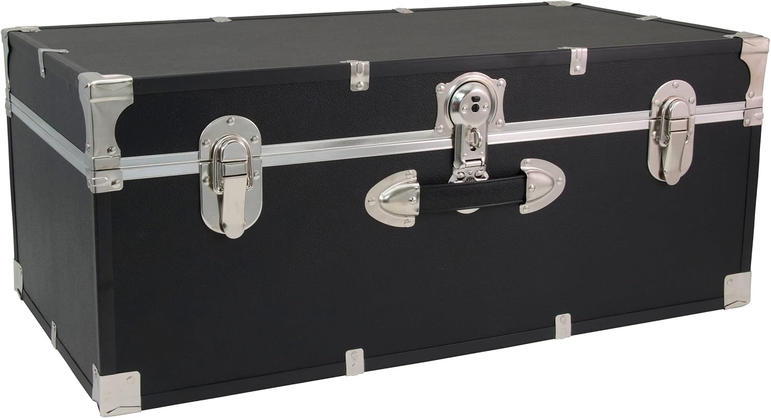 Seward Essential Wood And Metal Trunk With Black Finish SWD6118-10