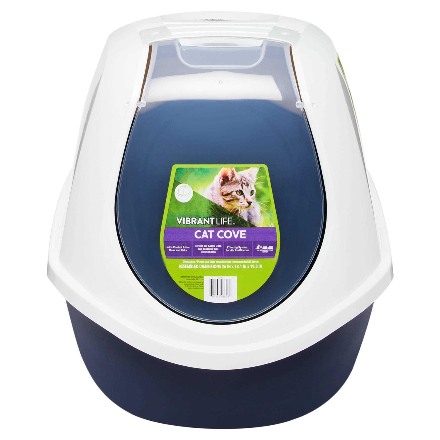 Vibrant Life Mega Smart Cat Cove Covered Litterbox - Pet Supplies online store