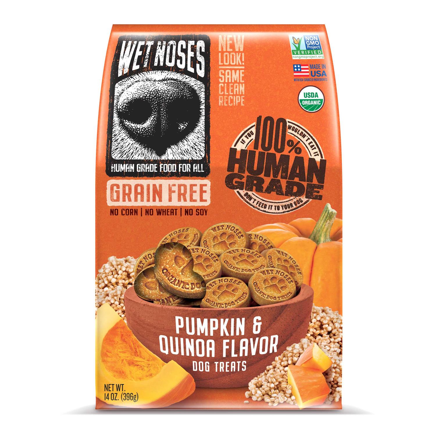 Wet Noses Grain Free Pumpkin Quinoa Dog Treats - Pet Supplies online store