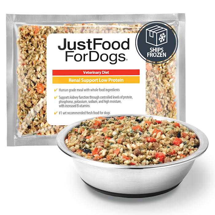 JustFoodForDogs Renal Support Low Protein Diet - Pet Supplies online store
