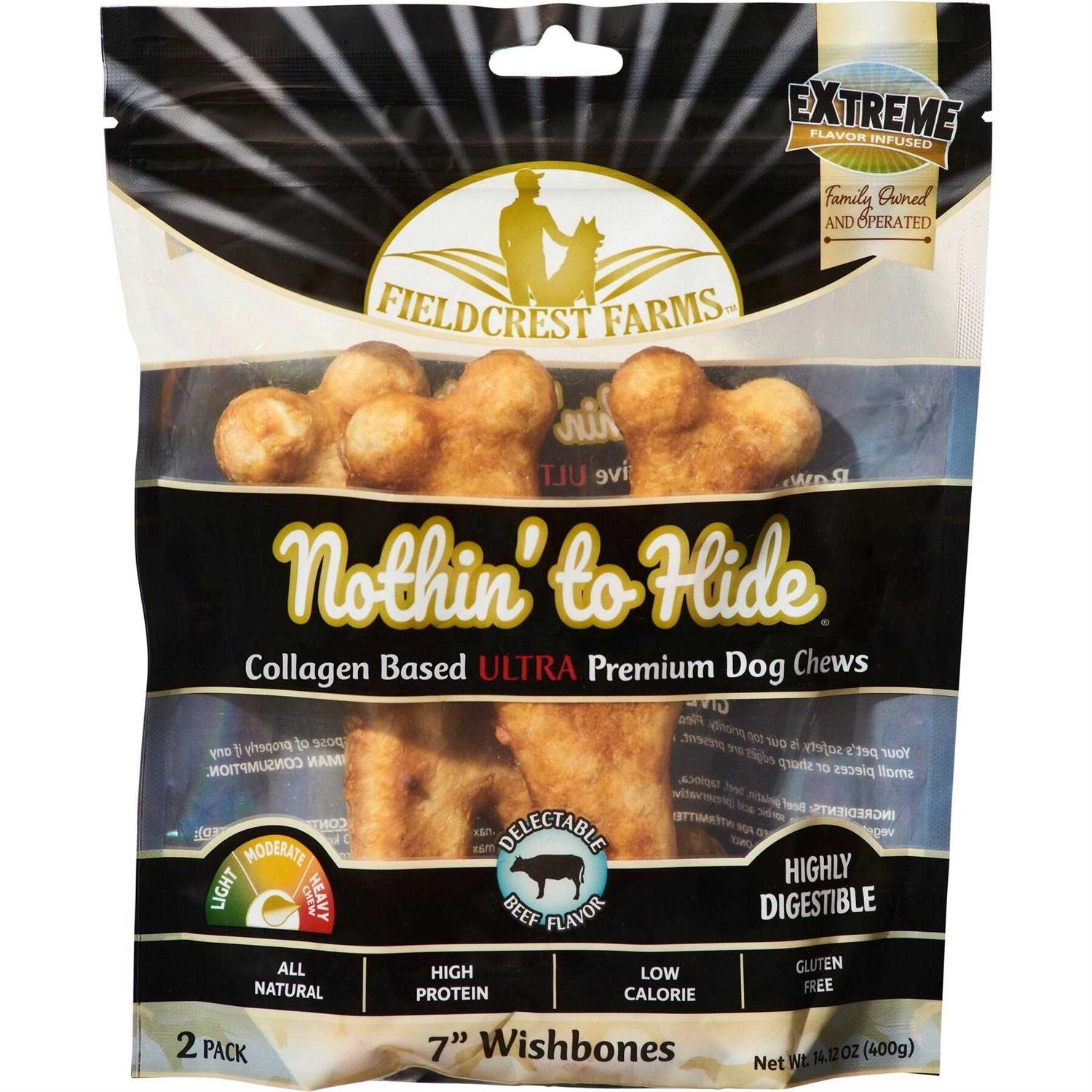 Fieldcrest Farms Nothin' to Hide Beef Ultra Wishbone Dog - Pet Supplies online store