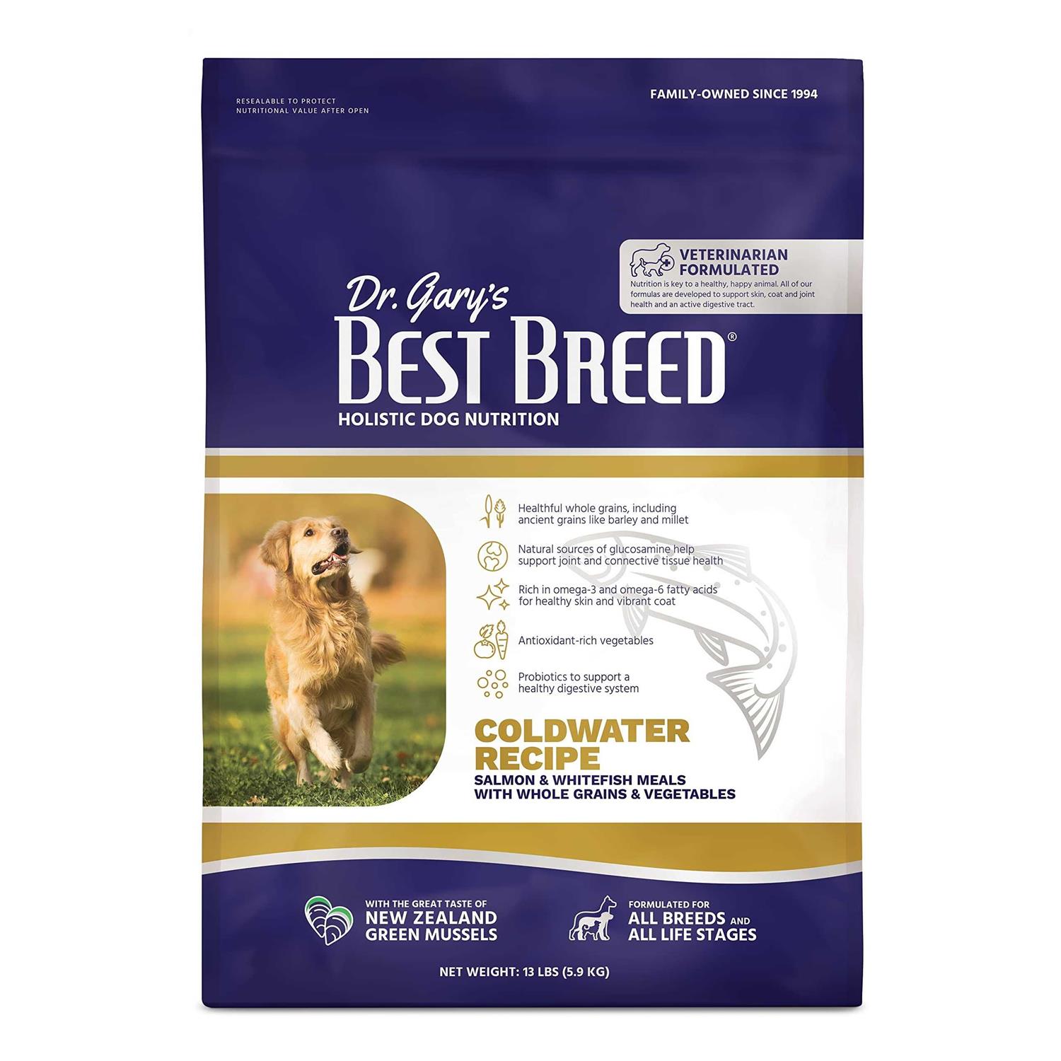 Dr. Gary's Best Breed Holistic Coldwater Recipe Dry Dog Food - Pet Supplies online store
