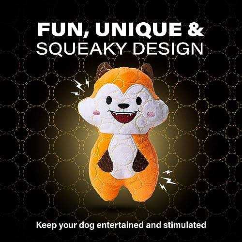 Bite Force Durable Plush Fox Dog Toy - Pet Supplies online store