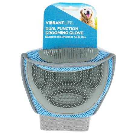 Vibrant Life Dual Function Grooming Glove - Pet Supplies online store