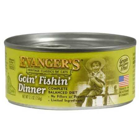 Evanger's Classic Recipe Grain Free Goin Fishin Dinner Canned Cat Food - Pet Supplies online store